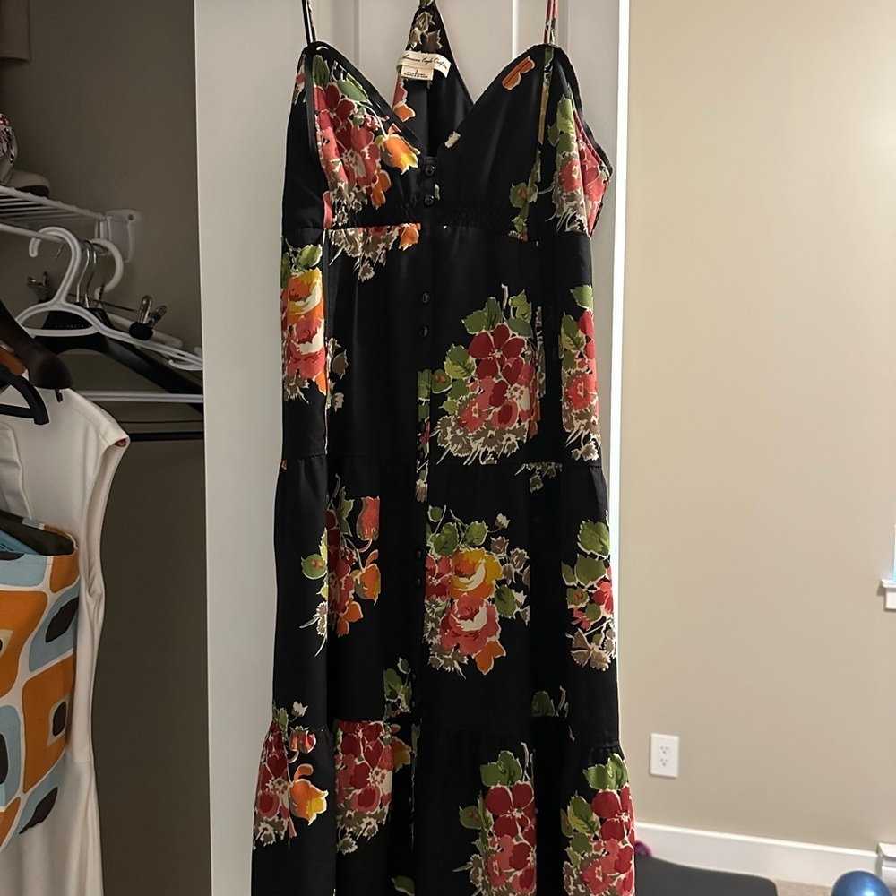 Floral Spaghetti Strap Dress